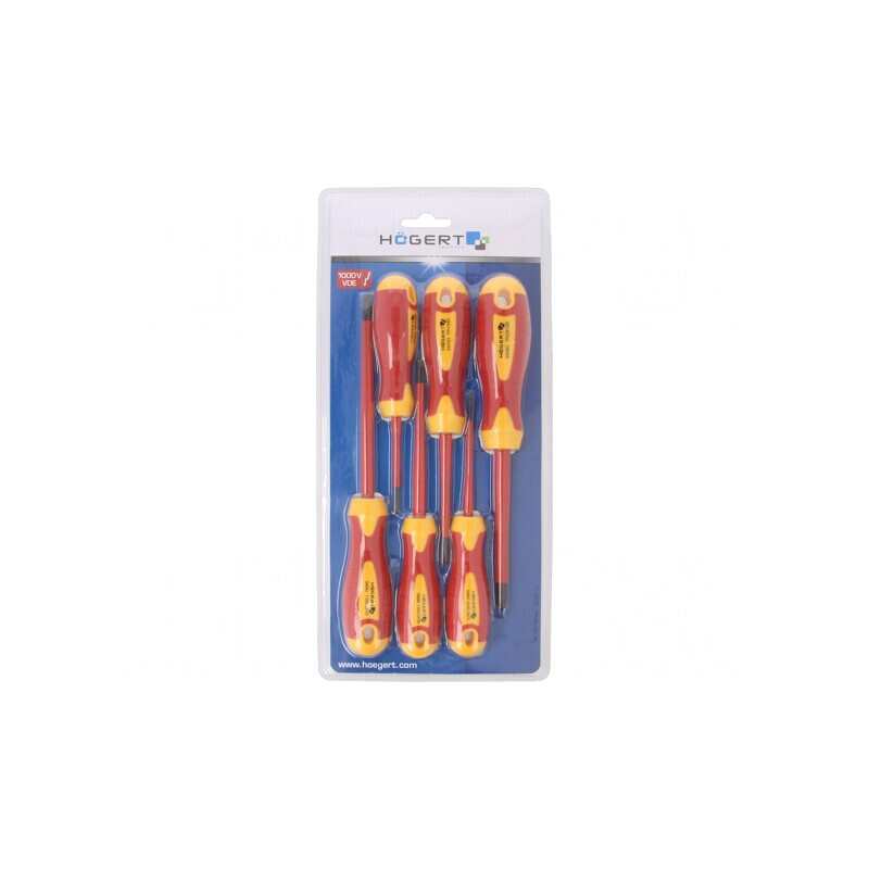 Kit Șurubelnițe Izolate 1kVAC 6 Buc. | Electronic-mag.ro | Componente Electronice