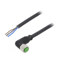 Conector M8 Femeie 4 Pin 90° cu Cablu | Electronic-mag.ro | Componente Electronice