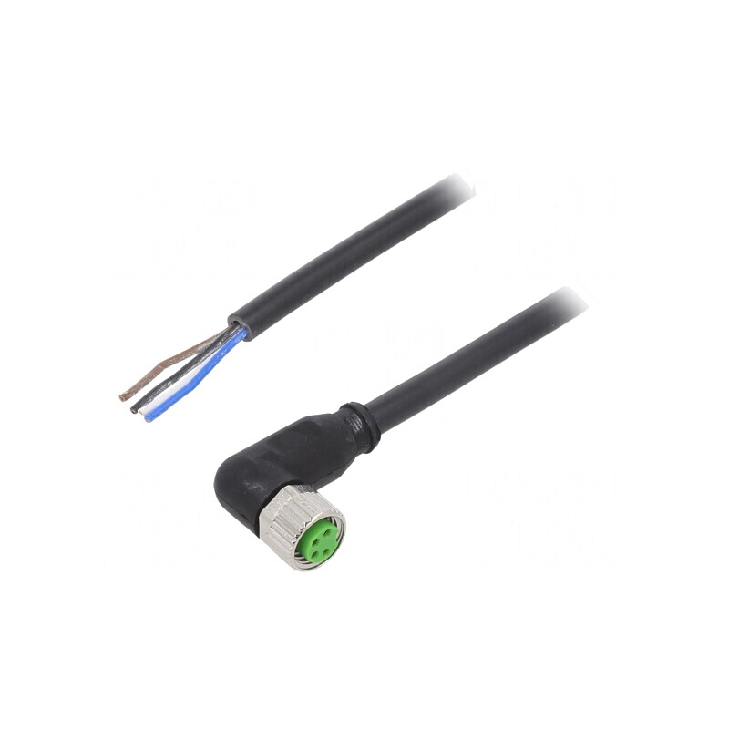 Conector M8 Femeie 4 Pin 90° cu Cablu | Electronic-mag.ro | Componente Electronice