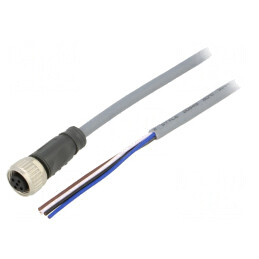 Cablu de conectare M12 drept 2m 240VAC 4A | Electronic-mag.ro | Componente Electronice