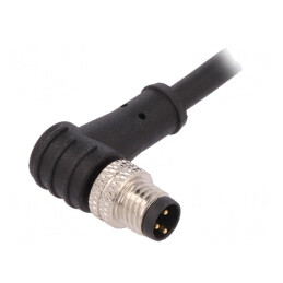 Conector M8 Tată 3-PIN Cu Cablu 1m | Electronic-mag.ro | Componente Electronice