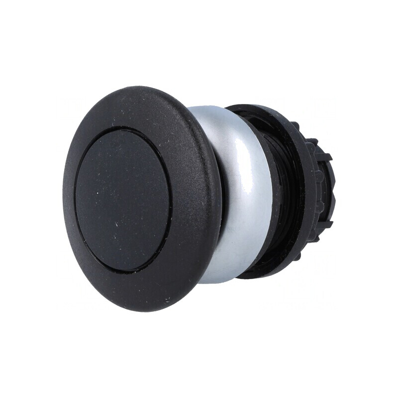 Comutator acționat prin apăsare 22mm negru | Electronic-mag.ro | Componente Electronice
