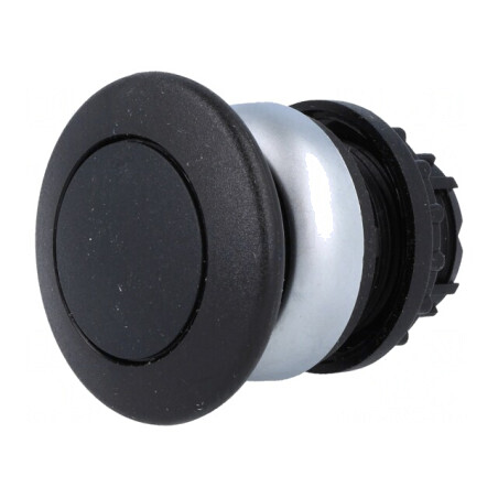 Comutator acționat prin apăsare 22mm negru | Electronic-mag.ro | Componente Electronice