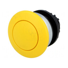 Comutator apăsare 22mm 2 poziții galben | Electronic-mag.ro | Componente Electronice