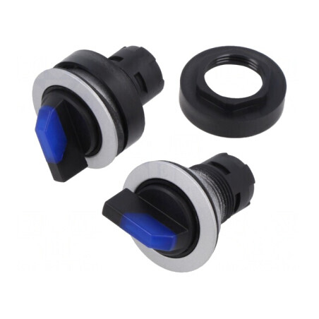 Comutator Rotativ 22mm 2 Poziții | Electronic-mag.ro | Componente Electronice