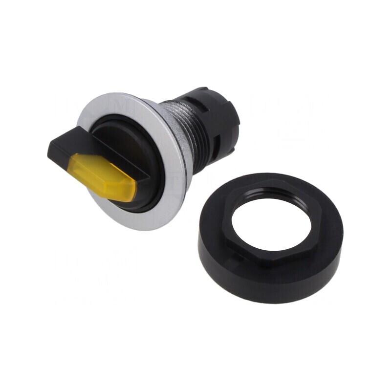 Comutator Rotativ 22mm 2 Poziții | Electronic-mag.ro | Componente Electronice