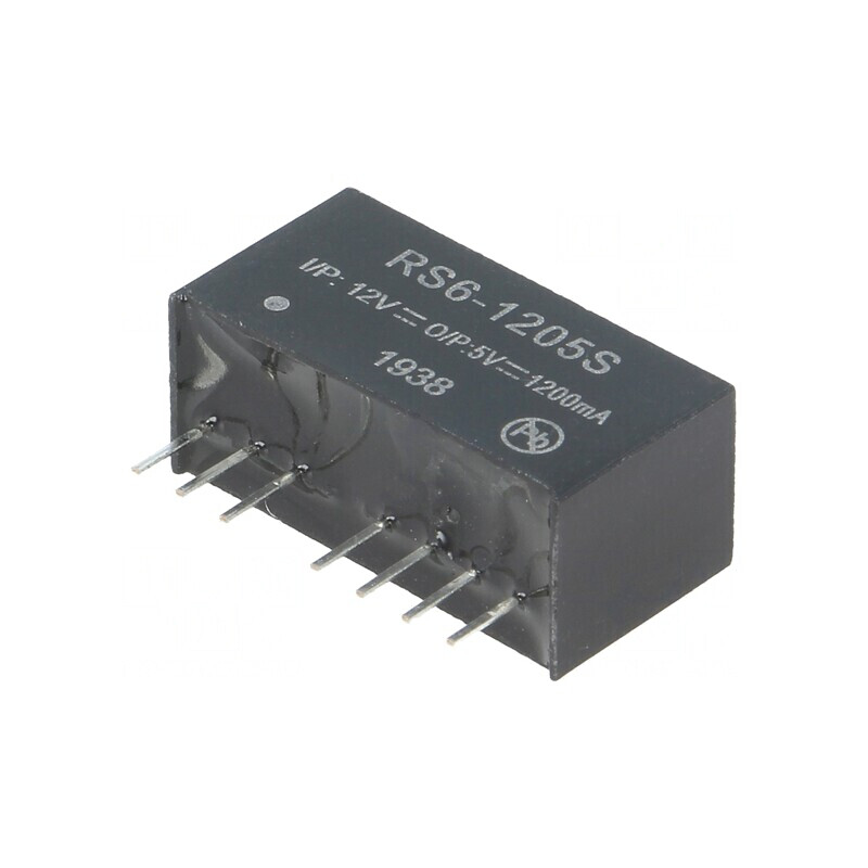 Convertor DC/DC 6W 9-18V la 5V 1.2A SIP8 RS6 | Electronic-mag.ro | Componente Electronice