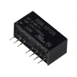 Convertor DC/DC 6W 9-18V la 12V 500mA SIP8 | Electronic-mag.ro | Componente Electronice