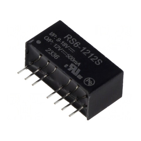 Convertor DC/DC 6W 9-18V la 12V 500mA SIP8 | Electronic-mag.ro | Componente Electronice