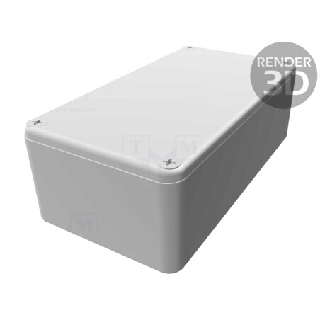 Carcasă Universală Aluminiu 1590B2LG IP54 60x112x38mm | Electronic-mag.ro | Componente Electronice