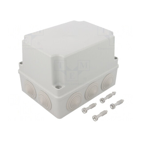 Cutie de conexiuni 110x190x140mm IP65 Gri | Electronic-mag.ro | Componente Electronice