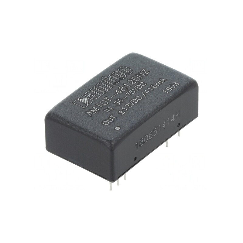 Convertor DC/DC 10W 36-75V la 12V/ -12V | Electronic-mag.ro | Componente Electronice