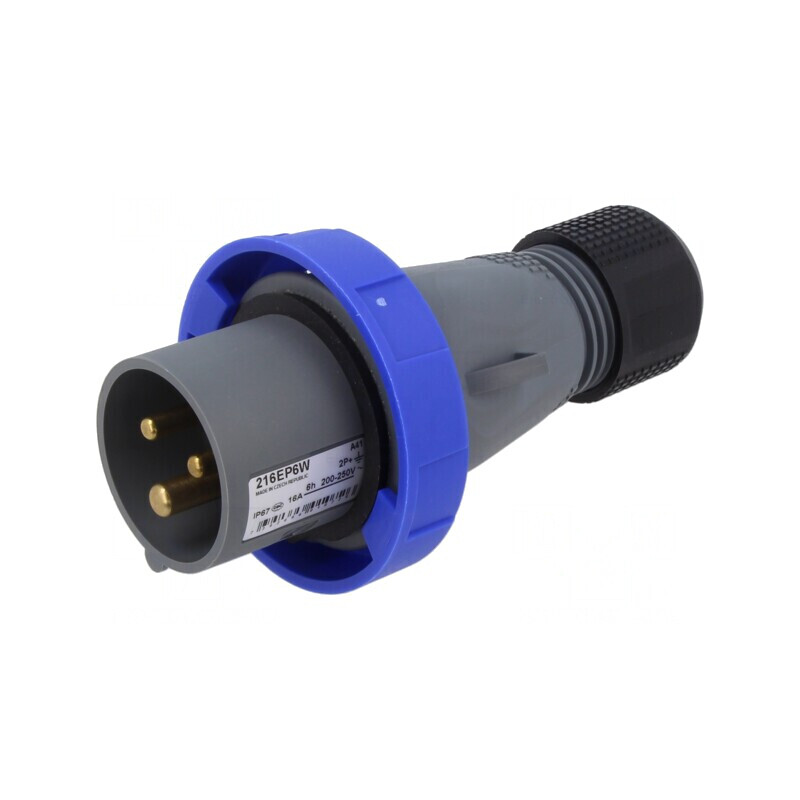 Conector Alimentare AC Trifazat cu Mufă Dreaptă pe Cablu | Electronic-mag.ro | Componente Electronice