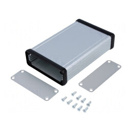 Carcasă din aluminiu gri 78x120x27mm | Electronic-mag.ro | Componente Electronice