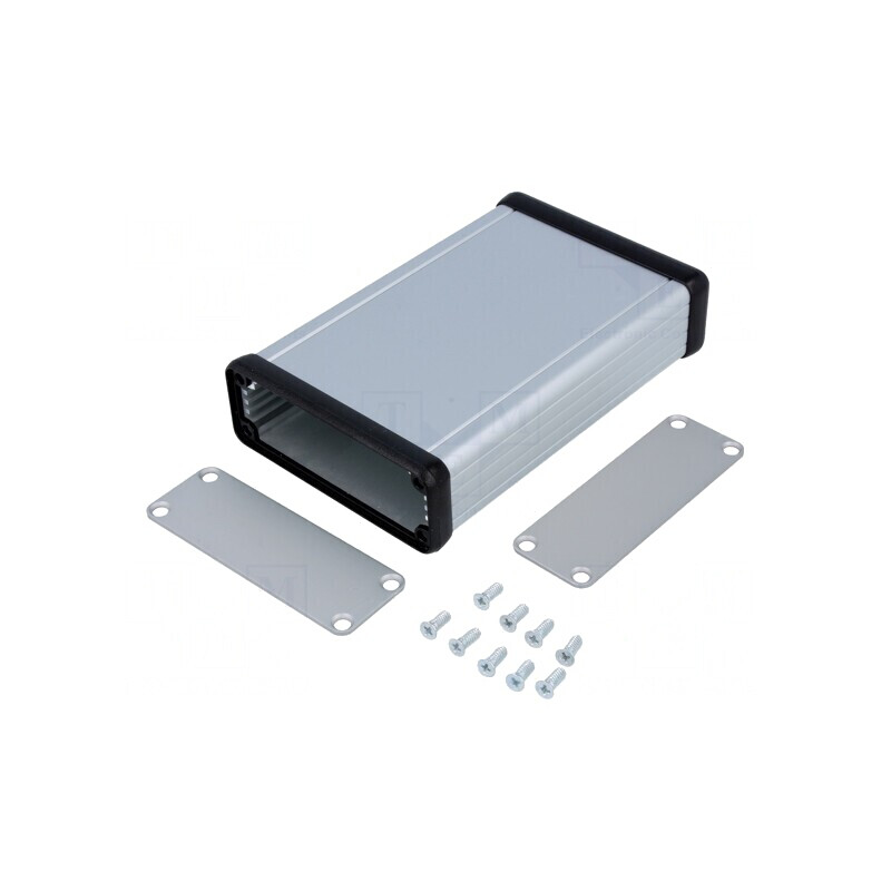 Carcasă din aluminiu gri 78x120x27mm | Electronic-mag.ro | Componente Electronice