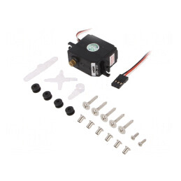 Servomecanism Analogic Metalic 180° 4.8-6VDC | Electronic-mag.ro | Componente Electronice
