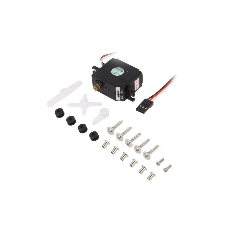 Servomecanism Analogic Metalic 180° 4.8-6VDC | Electronic-mag.ro | Componente Electronice