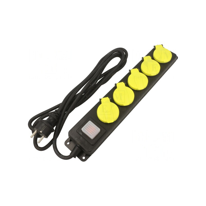 Prelungitor alimentare 5 prize 3m 16A negru | Electronic-mag.ro | Componente Electronice Prelungitor alimentare 5 prize 3m 16A negru | Electronic-mag.ro | Componente Electronice