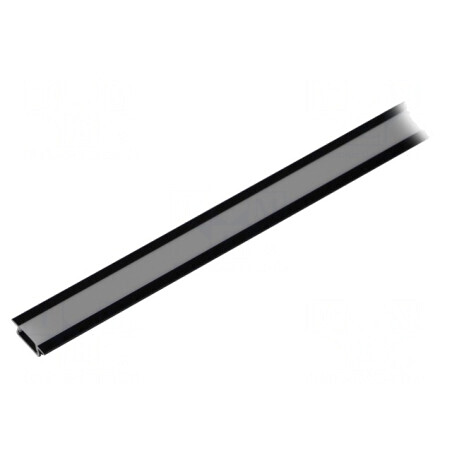 Profil Aluminiu Negru pentru Module LED 2m Încastrat | Electronic-mag.ro | Componente Electronice