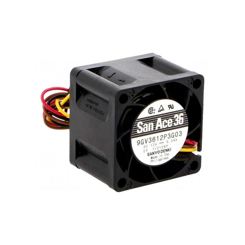 Ventilator axial DC 12V 36x36x28mm 24m3/h 52dBA cu rulment | Electronic-mag.ro | Componente Electronice