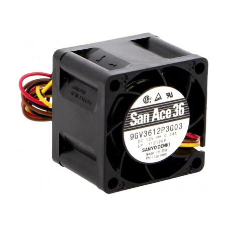 Ventilator axial DC 12V 36x36x28mm 24m3/h 52dBA cu rulment | Electronic-mag.ro | Componente Electronice