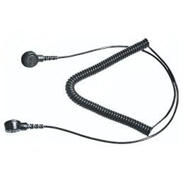 Cablu de conexiune ESD spiralat negru 2.4m | Electronic-mag.ro | Componente Electronice