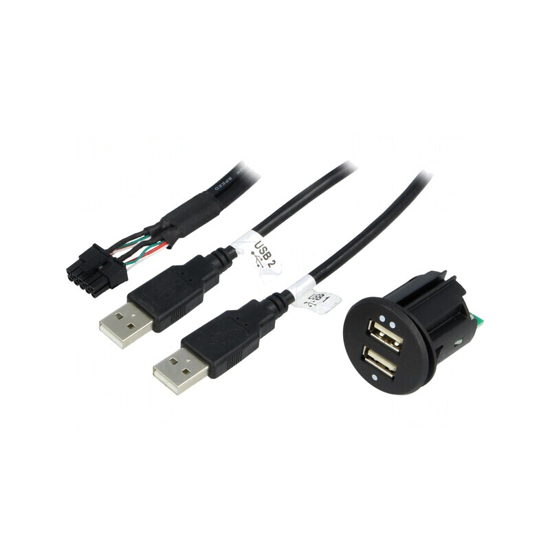 Încărcător Auto USB Dublu 12-24V 5V/2.1A | Electronic-mag.ro | Componente Electronice