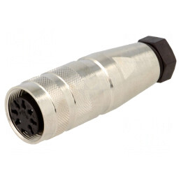 Conector M16 Mufă Mamă 7 PIN 5A 100V Drept pentru Lipire pe Cablu | Electronic-mag.ro | Componente Electronice