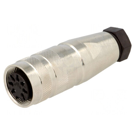 Conector M16 Mufă Mamă 7 PIN 5A 100V Drept pentru Lipire pe Cablu | Electronic-mag.ro | Componente Electronice