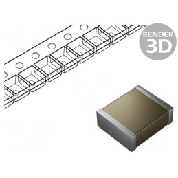 Condensator: ceramic | MLCC | 5,6nF | 2kV | C0G (NP0) | ±5% | SMD | 2824 | C2824H562JGGACT050