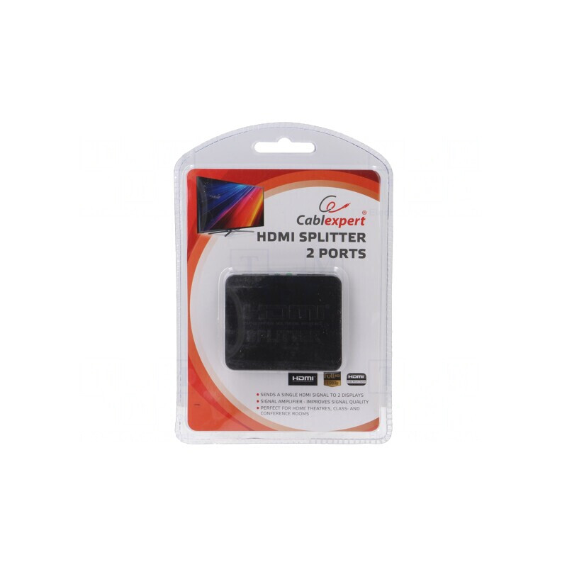 Splitter HDCP HDMI 1.4 Negru 2 Porturi | Electronic-mag.ro | Componente Electronice