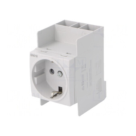 Priză Schuko 230V 16A pentru Șină DIN | Electronic-mag.ro | Componente Electronice