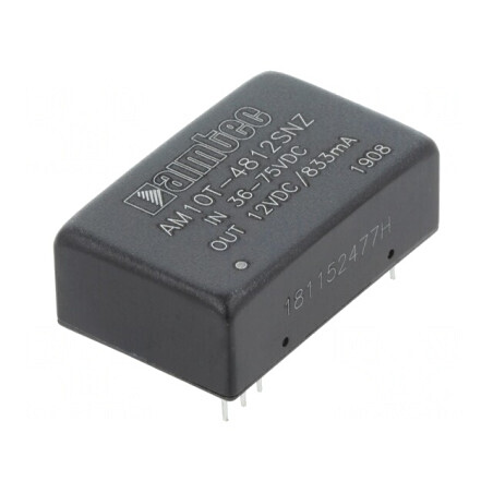 Convertor DC/DC 10W 36-75V la 12V 0,833A | Electronic-mag.ro | Componente Electronice
