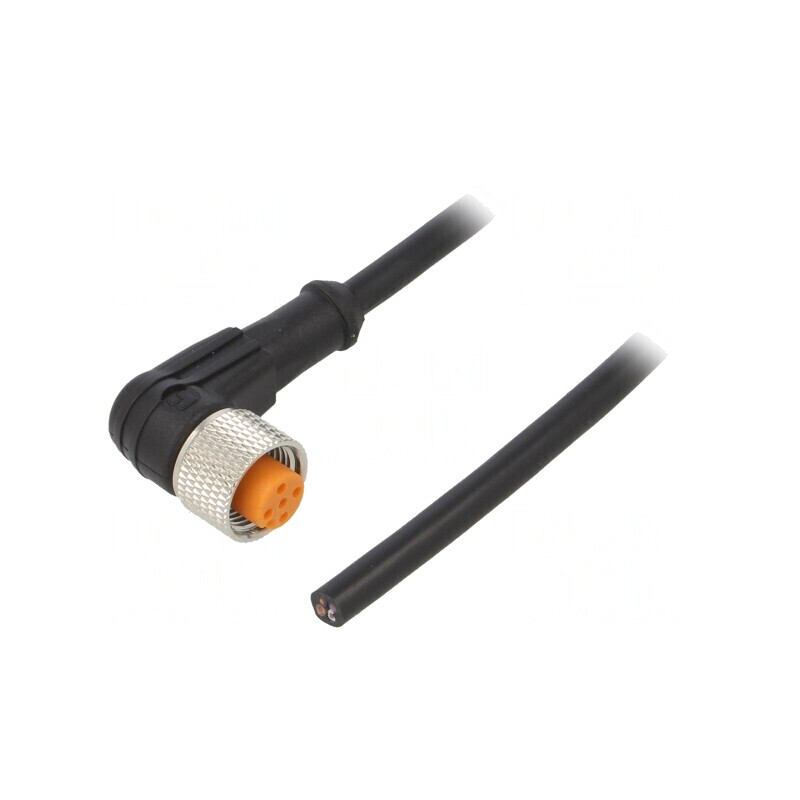 Cablu de conectare M12 4 PIN unghi 10m 250VAC 4A | Electronic-mag.ro | Componente Electronice