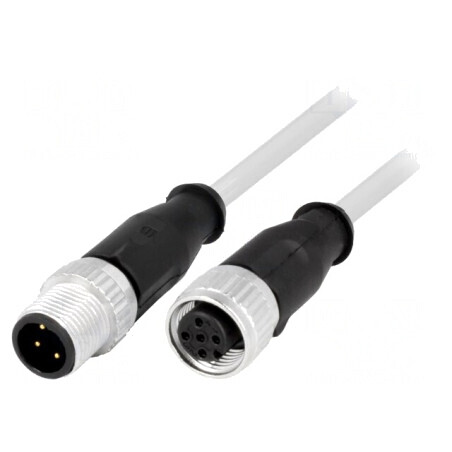 Cablu Senzori Automatizări M12-M12 1m | Electronic-mag.ro | Componente Electronice