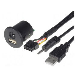 Adaptor USB/AUX Fiat Punto 2005 0.9m