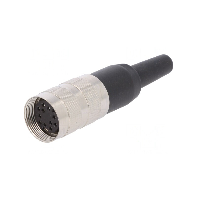 Mufă Mamă M16 12 PIN Lipire pe Cablu 3A 150V Drept | Electronic-mag.ro | Componente Electronice
