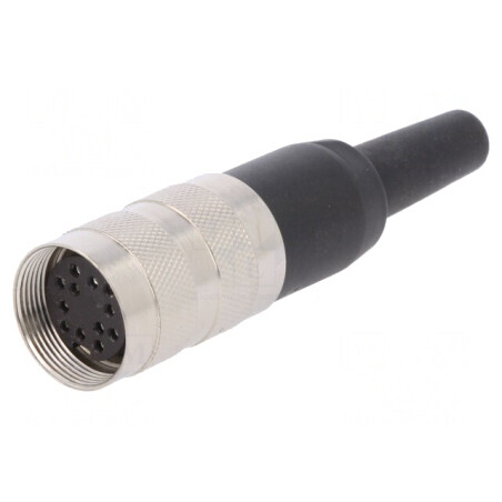 Mufă Mamă M16 12 PIN Lipire pe Cablu 3A 150V Drept | Electronic-mag.ro | Componente Electronice
