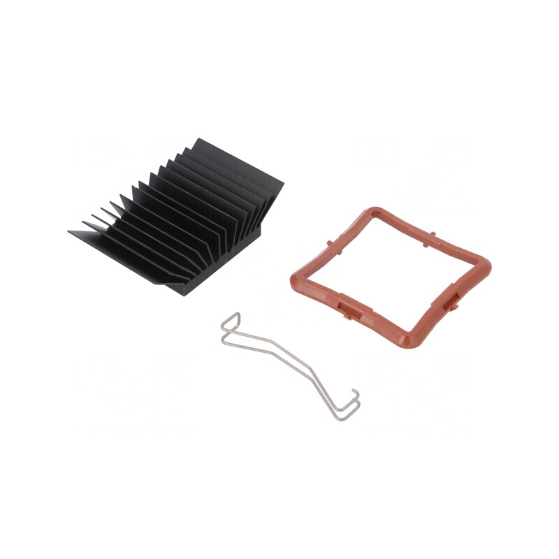 Radiator extrudat cu aripioare BGA negru 37,5mm | Electronic-mag.ro | Componente Electronice