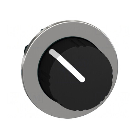 Comutator Rotativ 30mm Negru 2 Poziții | Electronic-mag.ro | Componente Electronice