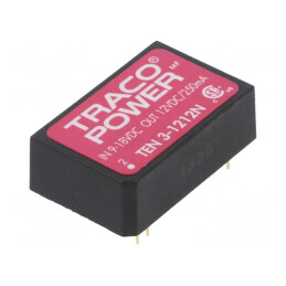 Convertor DC/DC 3W 9-18V la 12V 250mA DIP24 | Electronic-mag.ro | Componente Electronice