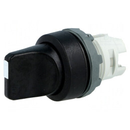 Comutator Rotativ 22mm Negru 2 Poziții | Electronic-mag.ro | Componente Electronice