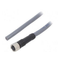 Cablu Conectare M8 3 PIN 3m Mufă 63VAC 2.7A PUR | Electronic-mag.ro | Componente Electronice