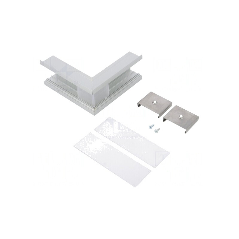 Conector aluminiu anodat 270° argintiu VARIO30-07 | Electronic-mag.ro | Componente Electronice