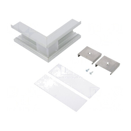 Conector aluminiu anodat 270° argintiu VARIO30-07 | Electronic-mag.ro | Componente Electronice