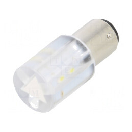 Lampă de control: LED | BA15D,T20 | albă | plastic | 24VAC | 24VDC | 1856035W