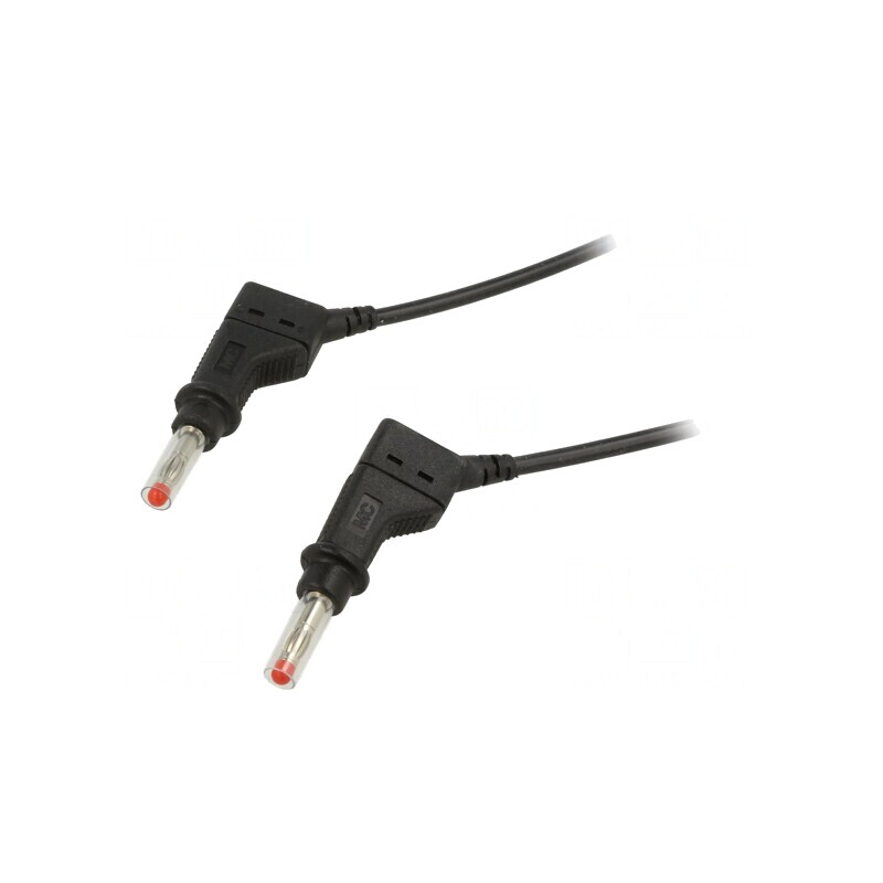 Cablu de măsurare 19A mufă banană 4 mm, 2 părți | Electronic-mag.ro | Componente Electronice