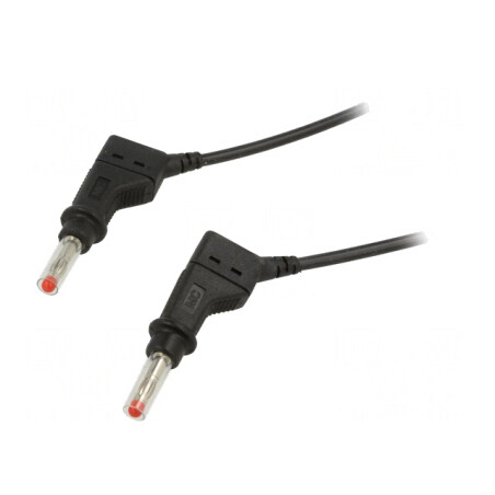 Cablu de măsurare 19A mufă banană 4 mm, 2 părți | Electronic-mag.ro | Componente Electronice