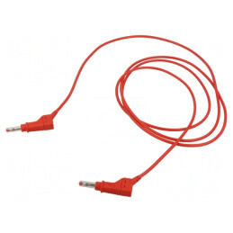 Cablu de măsurare 19A mufă banană 4 mm 2 părți | Electronic-mag.ro | Componente Electronice