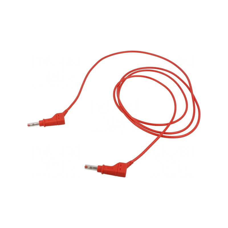 Cablu de măsurare 19A mufă banană 4 mm 2 părți | Electronic-mag.ro | Componente Electronice